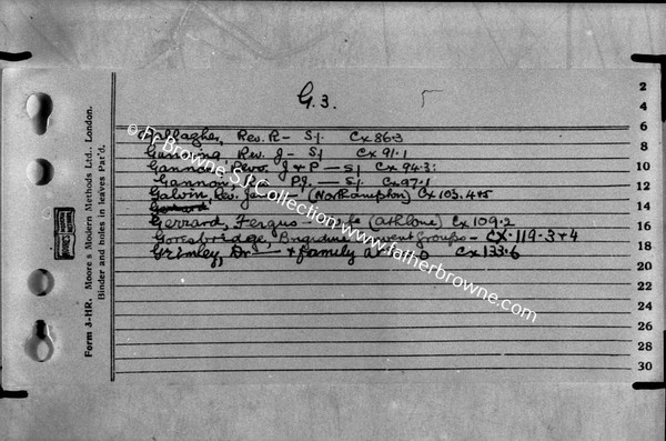 FR BROWNES INDEX